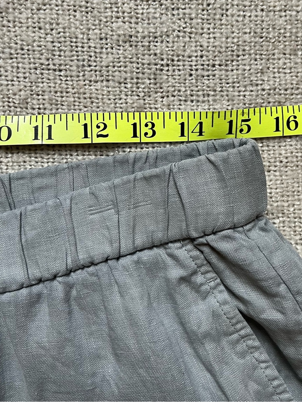 Eileen Fisher Linen Pants in Soft Gray